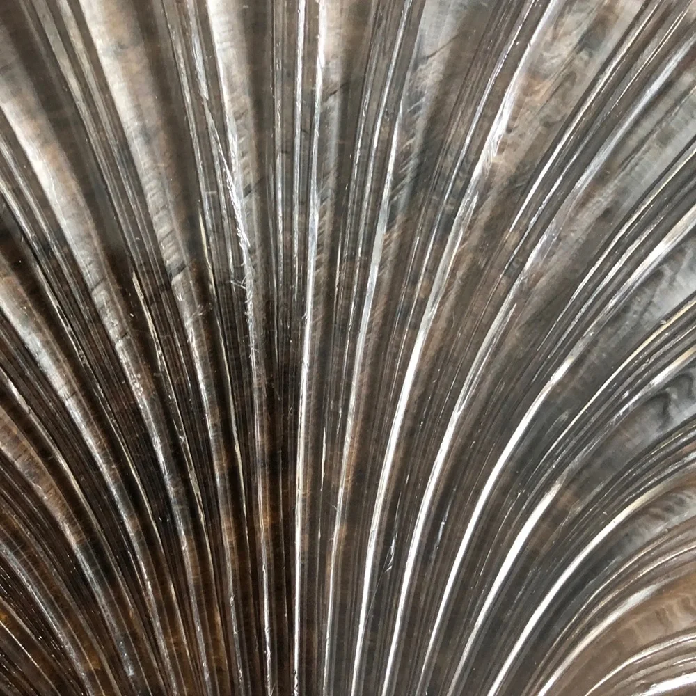 7" Vintage Glass Seashell Dish for serving, soap, trinkets - Picture 5 of 7